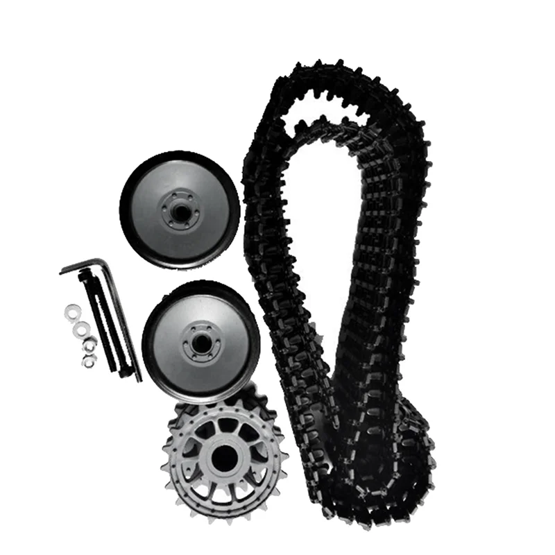 B05C-2 Set Track + Track Drive Wheel / Track Wheel + Bearing Wheel Tank Car Chassis Robot Wall Power Model Kit