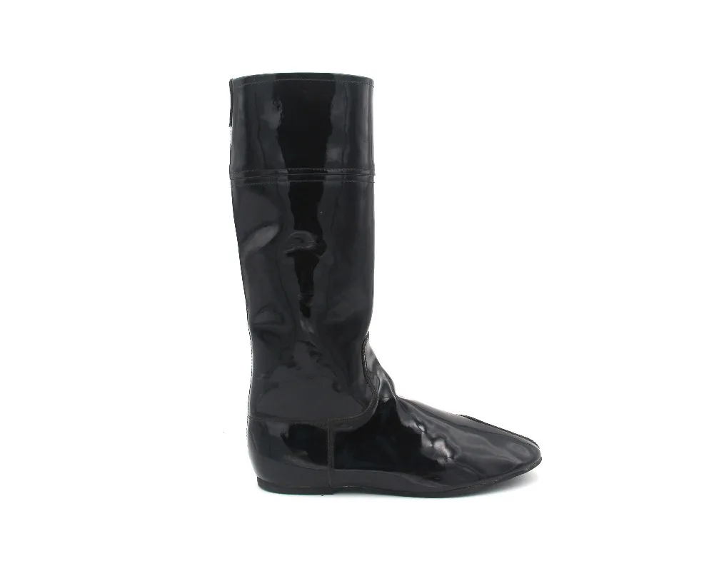 Aoud Saddley Horse Riding Boots Patent Leather Dressage boots Equestrian Boots High Quality Back Zipper Shoes Unisex