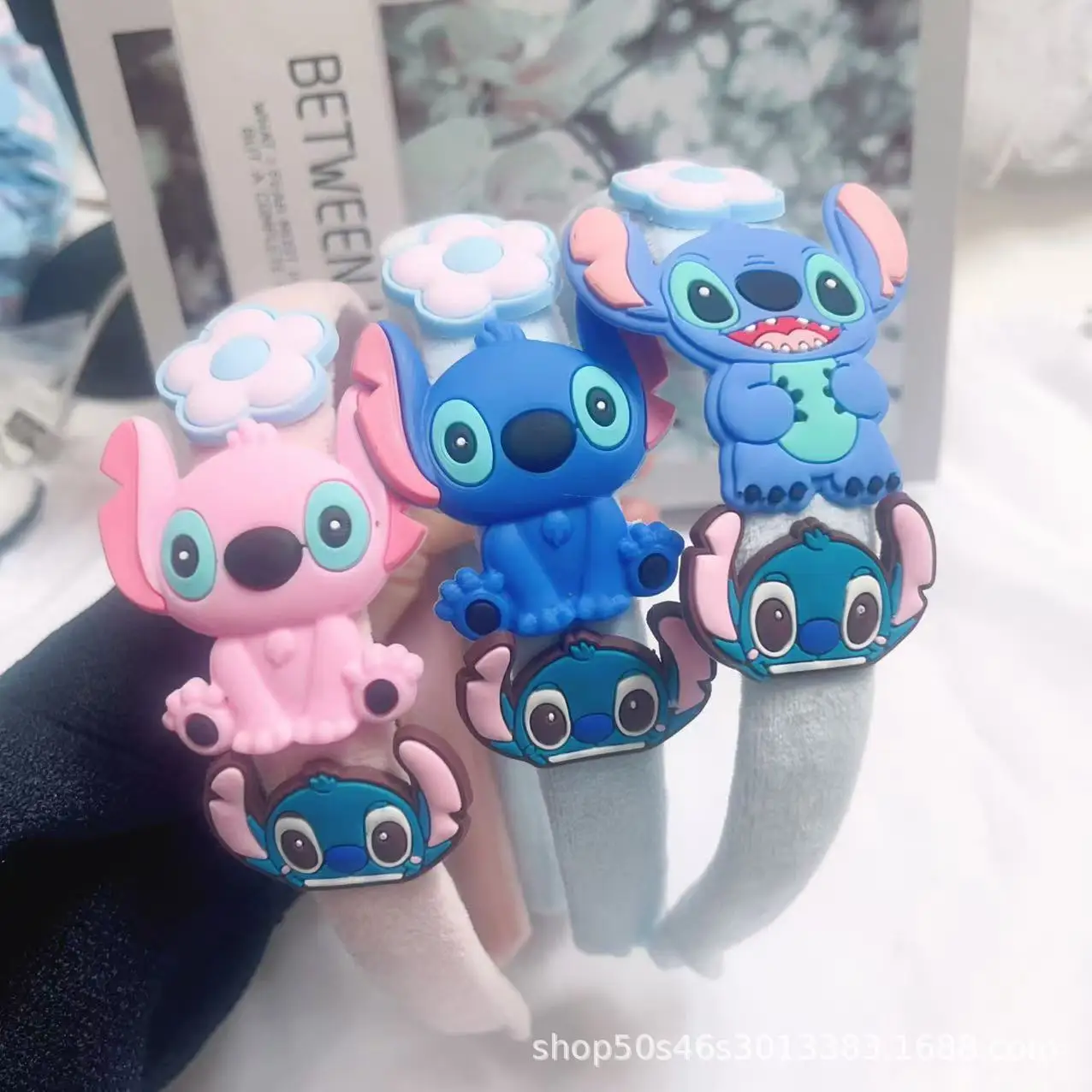 

1/3 pieces Stitch hair bands, cute new hair accessories, special anti-slip soft rubber gifts that do not hurt the head