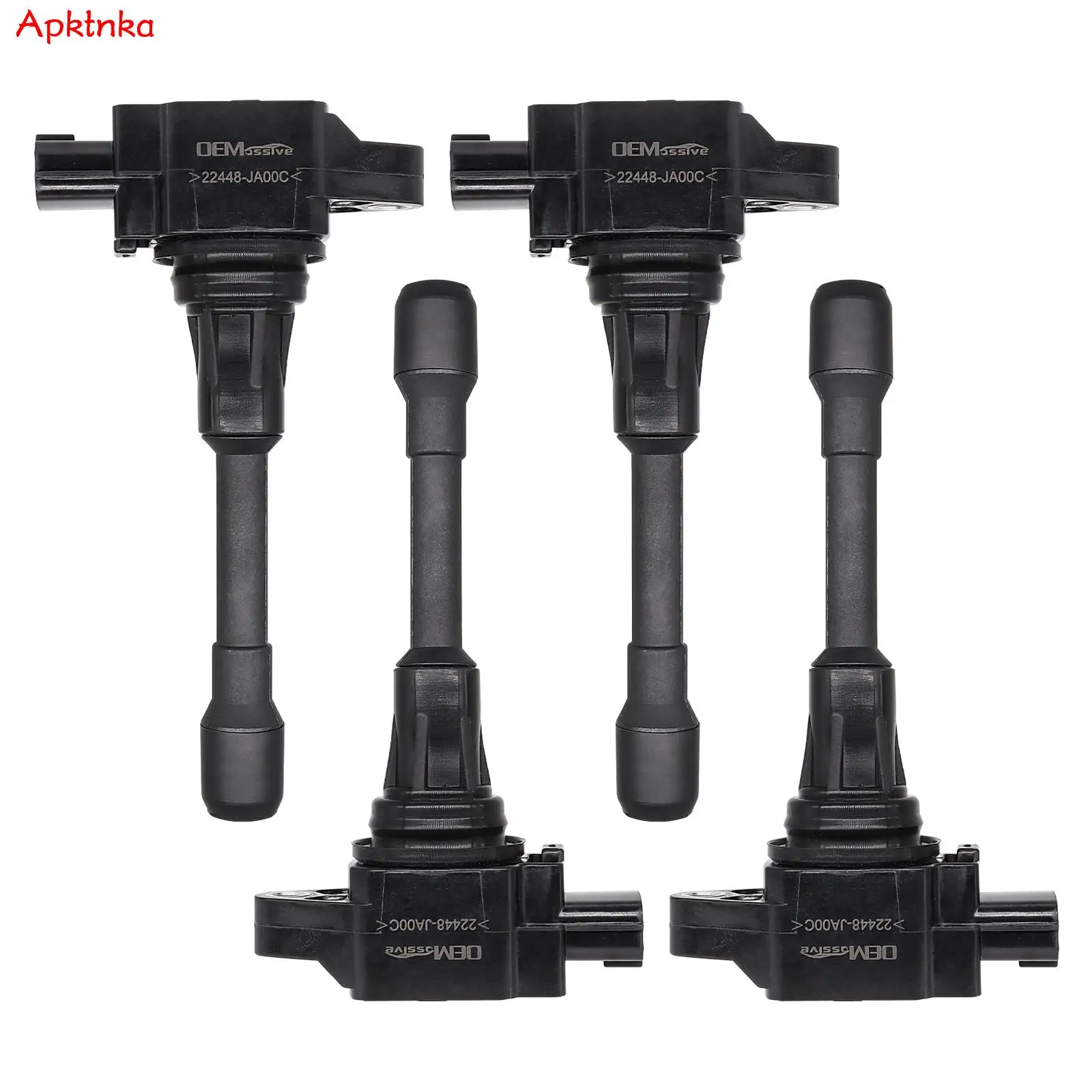 4X Ignition Coils For Infiniti QX60 Nissan Altima Rogue NV200 Sentra Versa 2.0L 2.5L 22448-JA00C 2014 2015 2016 2017 2018 2019