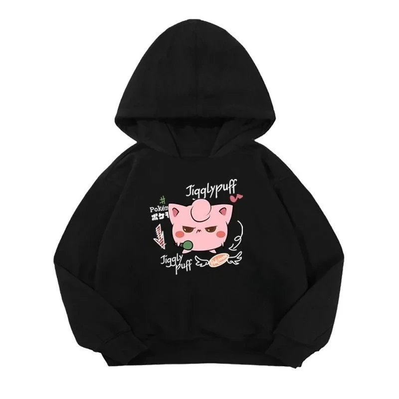 

Простая и причудливая детская спортивная толстовка с принтом Pok É Mon подходит для детской повседневной носки осень-зима, чтобы сохранить тепло