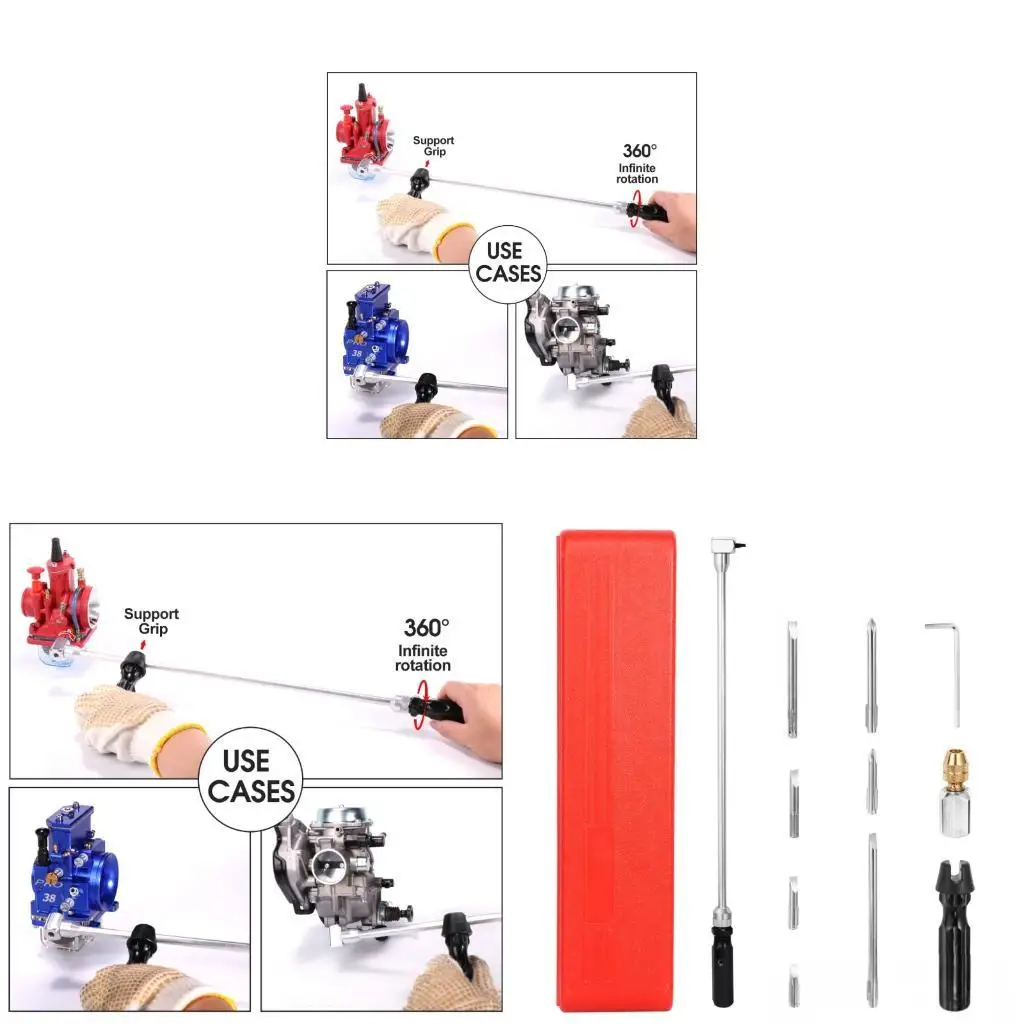 Easy to Operate 90 Degree Guide Screw Adjustment Tool Carburetor Adjustment Screwdriver Motorcycle Maintenance