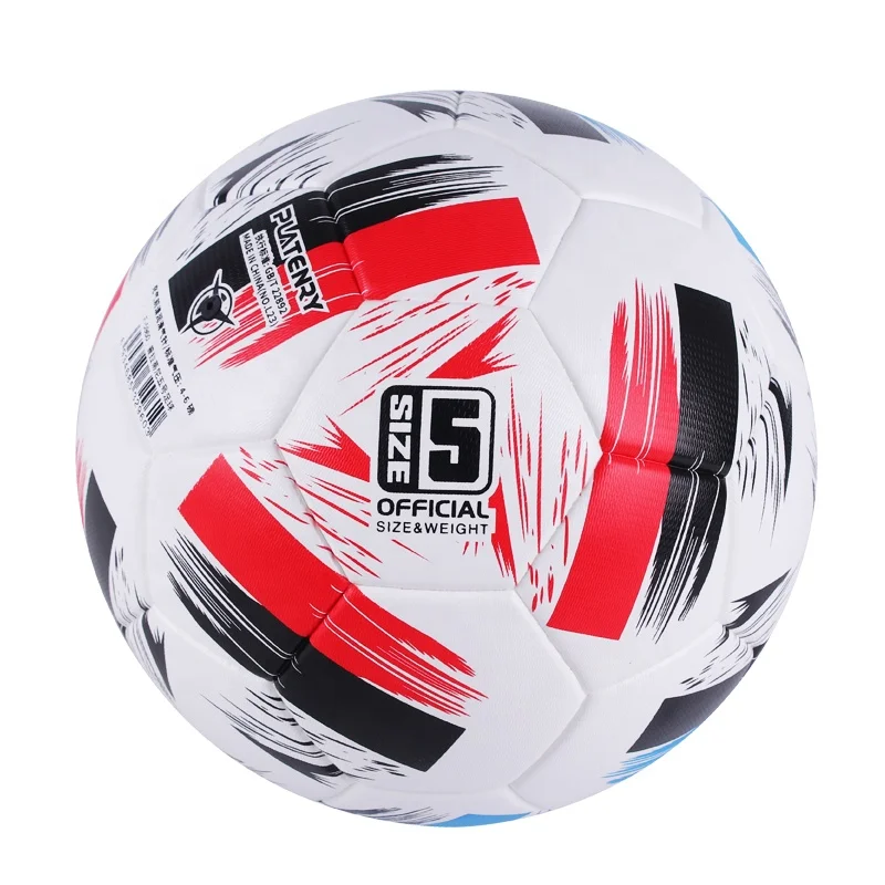 Bola Sepak Ukuran 5 Profesional Khusus dengan Lapisan Nilon Termal untuk Pertandingan Resmi Standar Indoor Outdoor.