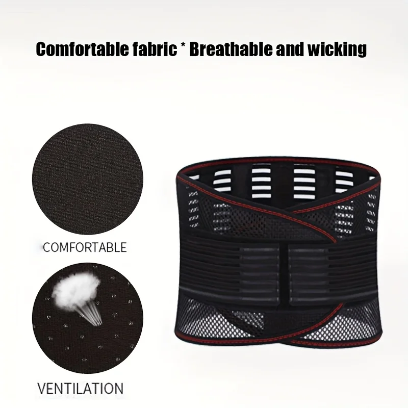 Waist Support Belt Breathable Adjustable Posture Corrector Lumbar Support Brace Herniated Disc Sciatica Pain Relief Waist Brace gallery 2