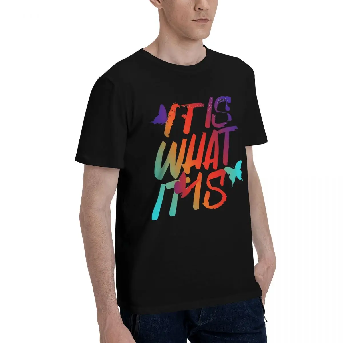 Colorful Graffiti Art Print Graphic Vintage Motion High quality Champion Top tee Activity competition Eur Size