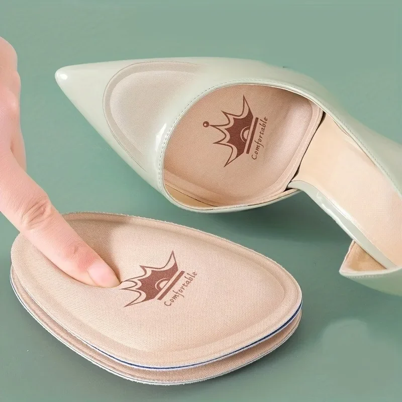 منصات الأمامية للنساء نصف النعال للأحذية إدراج عالية الكعب منصات لتخفيف الآلام عدم الانزلاق وحيد وسادة تقليل حجم الحذاء حشو #6