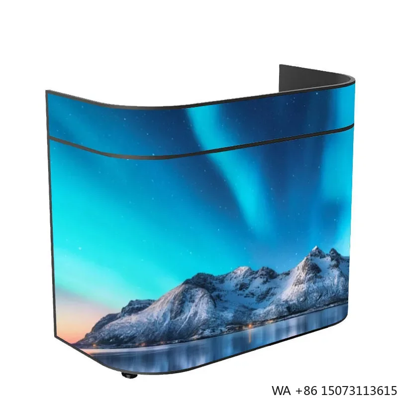 

Portable P1.86 Full Color LED Display for DJ Booths Weddings Concerts Animation Wayfinding LED Foldable DJ Booth Display Case
