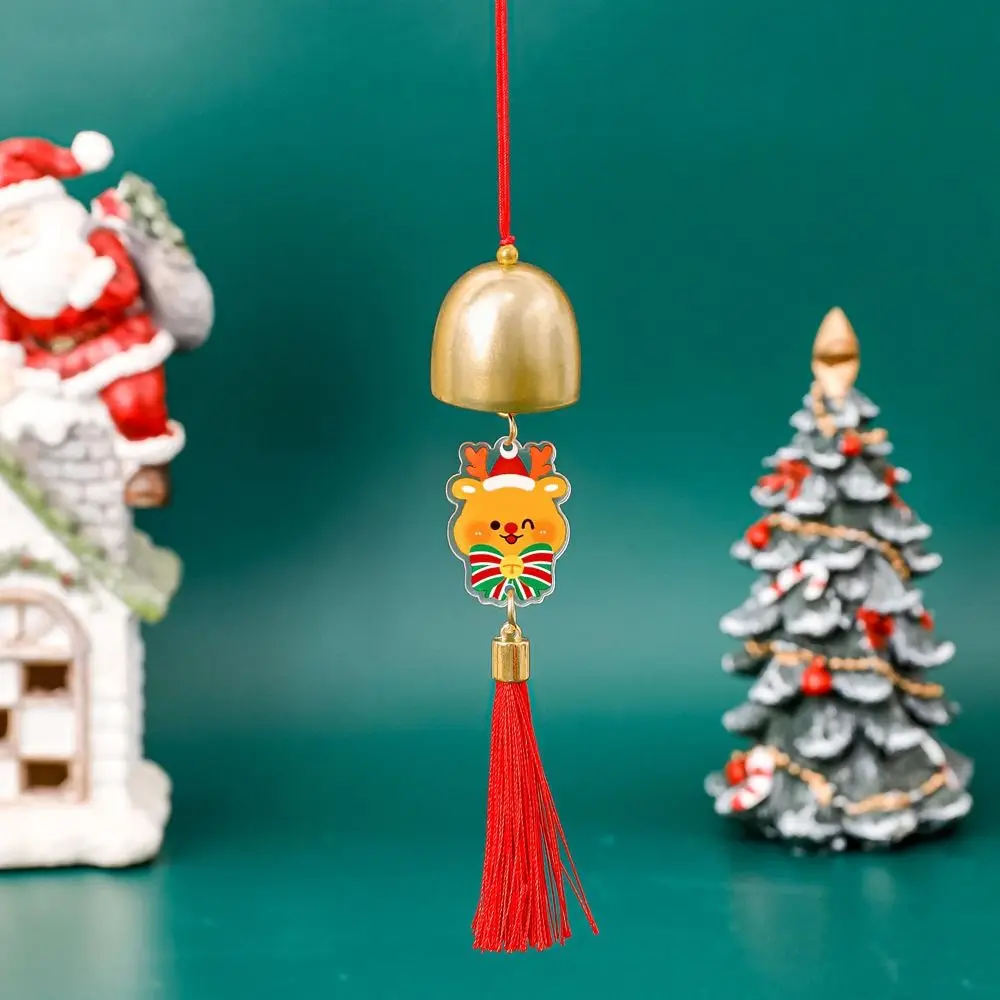 ใหม่อะคริลิคคริสต์มาส Bell เหล็กแบบพกพา Santa Bell WIND CHIME