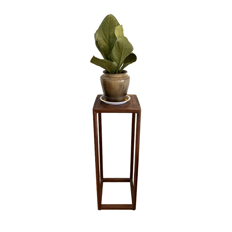 

Customizable new Chinese solid wood flower stand tea room living room bonsai stand balcony