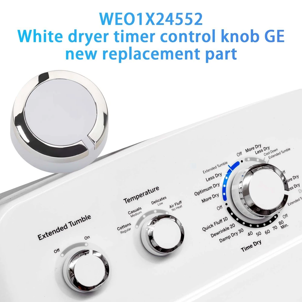 

B06B-1Pcs WE01X24552 Dryer Timer Control Knob Replacement Fits For GE General Electric AP6026722, 4396547,PS11736611 Durable
