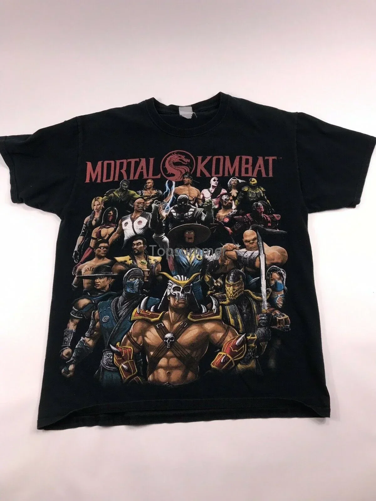 Vtg Mortal Kombat Shirt Size Med Large Vintage Mk11 Classic Throwback Gamer Tee