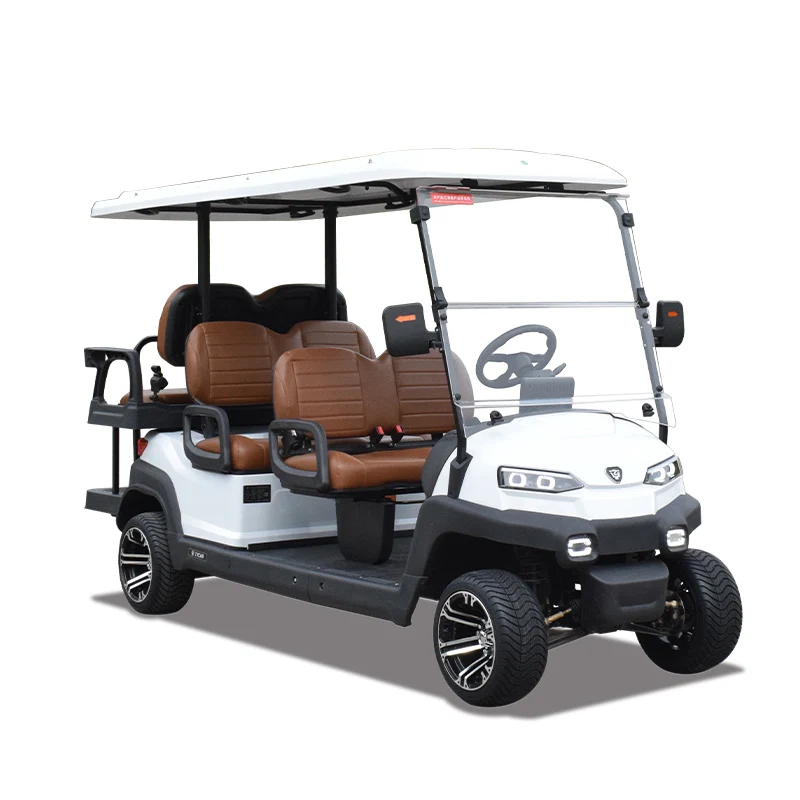 Carro de golfe utilitário elétrico de 6 lugares com bateria para venda