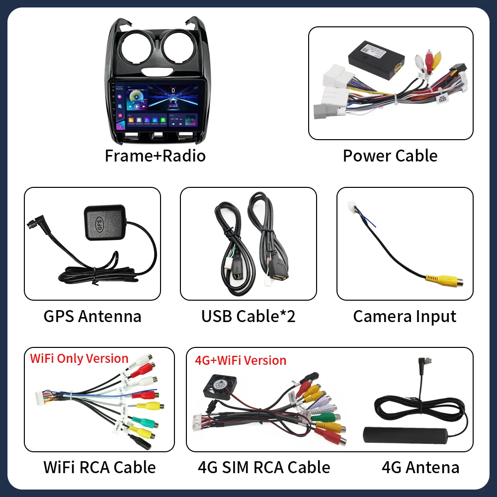 Android 16 for Renault Duster 2015-2020 LADA Largus 2021 Car Radio Multimedia Video Player GPS Carplay Auto Autoradio Stereo
