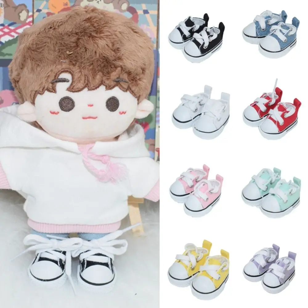 Hand-made Doll Shoes Accessories Replacement Multiple Styles BJD Shoes 4.5cm DIY Canvas Shoes for 30cm Joint Doll