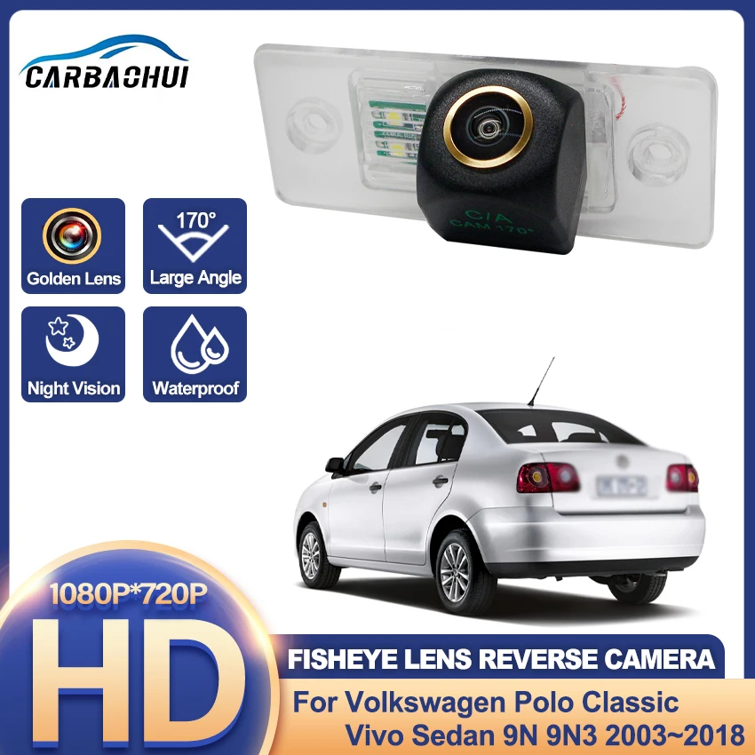 Car Power Relay Filter Reverse Camera For Volkswagen Polo Classic Vivo Sedan 9N 9N3 2003~2018 Car Rear View Camera Night Vision