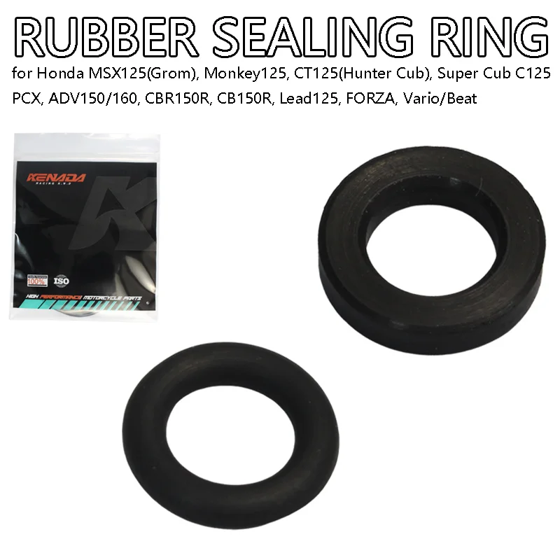 

O-Ring Injector Seal For MSX125 Grom Monkey125 CT125 Super Cub C125 PCX ADV150/160 CBR150R CB150R Lead125 Forza Vario Beat