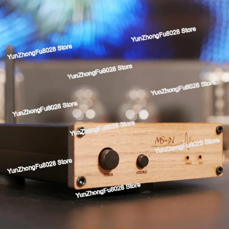 MS-D1 HiFi Audiophile Bluetooth DAC Decoder with Solid Wood Panel Ceramic-Cased Op-Amps Bluetooth/USB/Coaxial Input