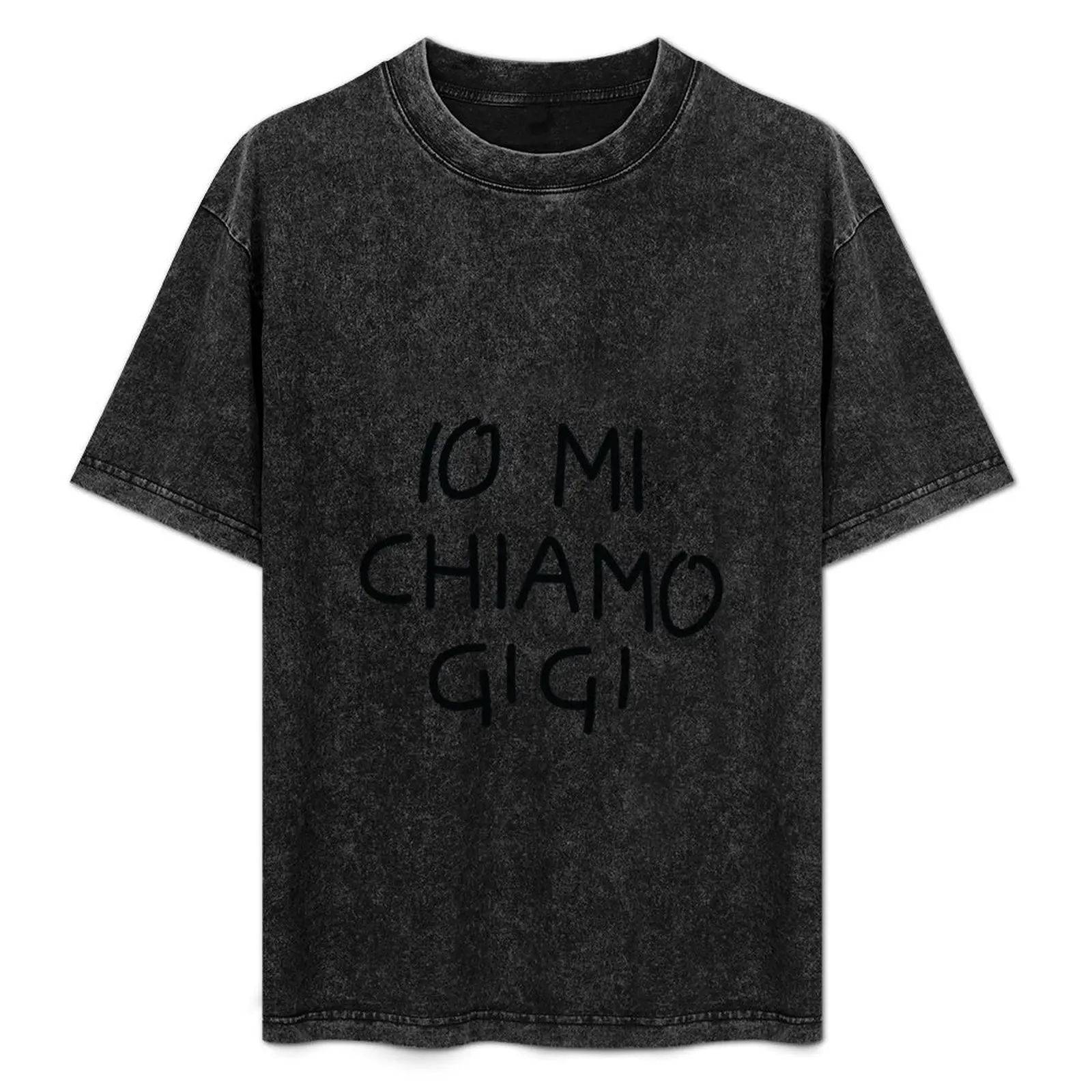 

IO MI CHIAMO GIGI - Aldo, Giovanni e Giacomo T-Shirt Comfortable Basic Crew Neck Tee