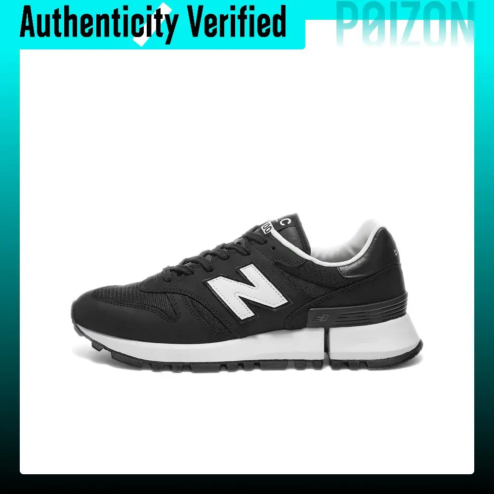 CDG X New Balance NB 130 Running Shoes Unisex Low Top Black White MS1300WJ