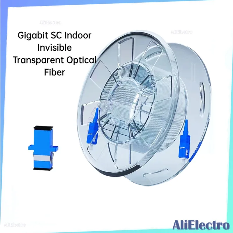 

Гигабитный SC внутренний невидимый прозрачный оптоволоконный скрытый одножильный оптоволоконный удлинительный кабель для кошек FTTH