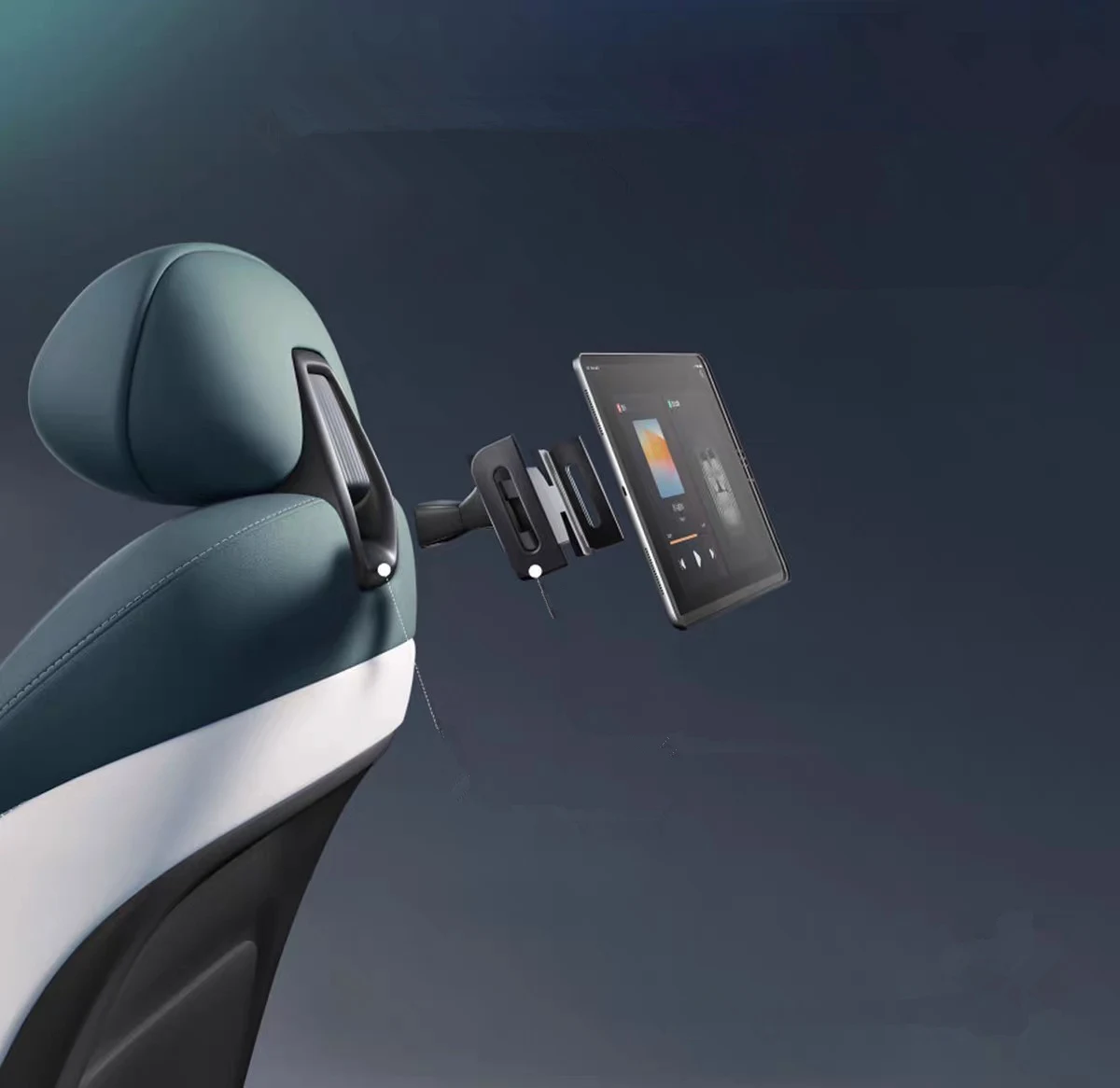 For Nissan N7 N6 Car Rear Seat Pad Holder Car Seat Phone Tablet Expand Holder PAD Phone Stand Pad Expansion Dock Pad Bracket