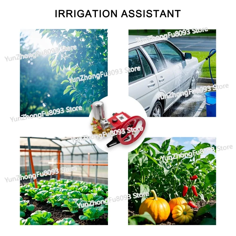 Agricultural 26 Type Black Cat Three Cylinder Plunger Pump Pesticide Atomization Spraying Sprayer Pump Head