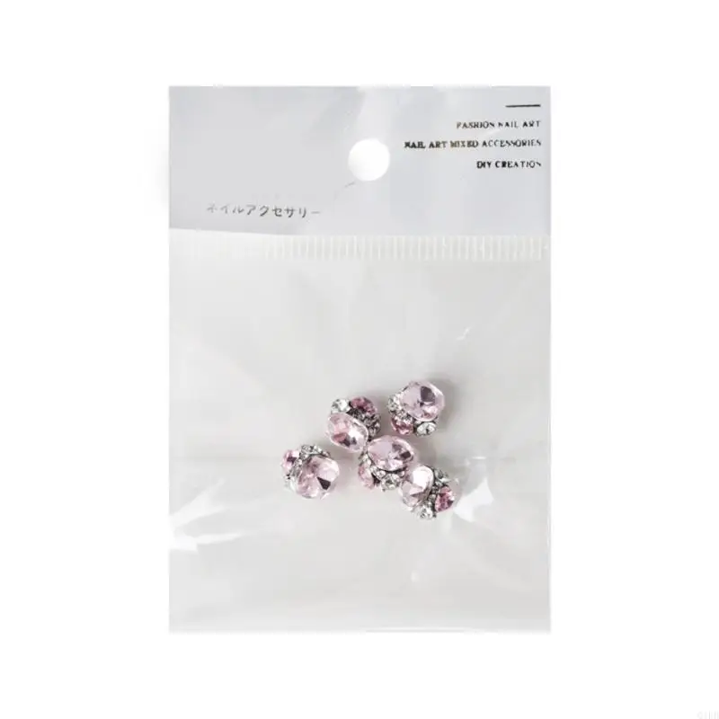 Q1FB Pack of 5 Rhinestones Charms Crystal Nails Art Decoration