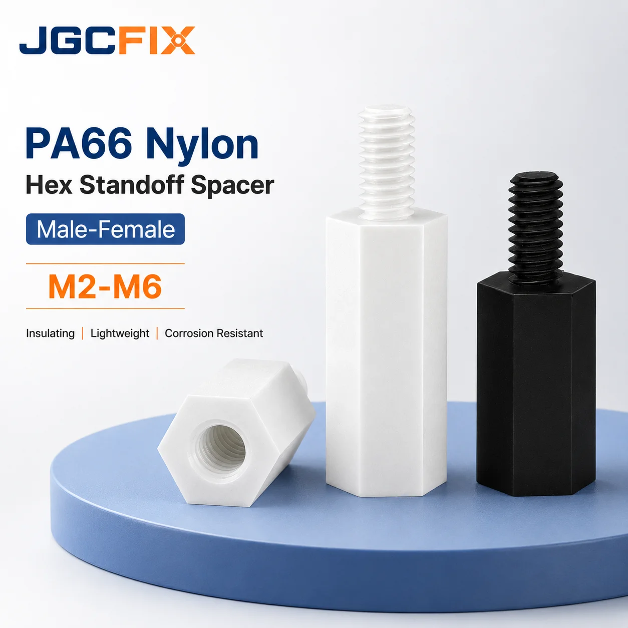 Nylon Hex Standoff Spacer Male Female Thread PCB Insulation Column M2-M6 Plastic Hexagonal Spacer Screw Pillar Support Hardware