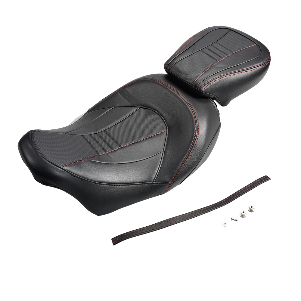 

Motorcycle Low Two Upper Driver Passenger Seat Suitable for Station Wagon CVO Street Glide 09-22/Road King Special Classic 09-24