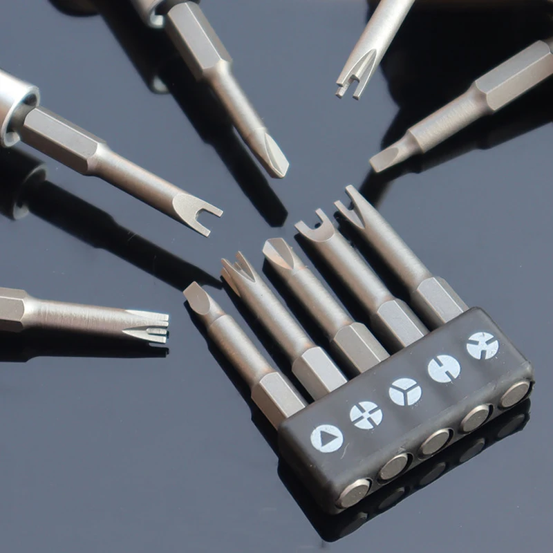 5-13pcs Special-Shaped Screwdriver Set 50mm U-Shaped Y-Type Triangle Inner Cross Three Points Screwdriver Bit Tool Accessories