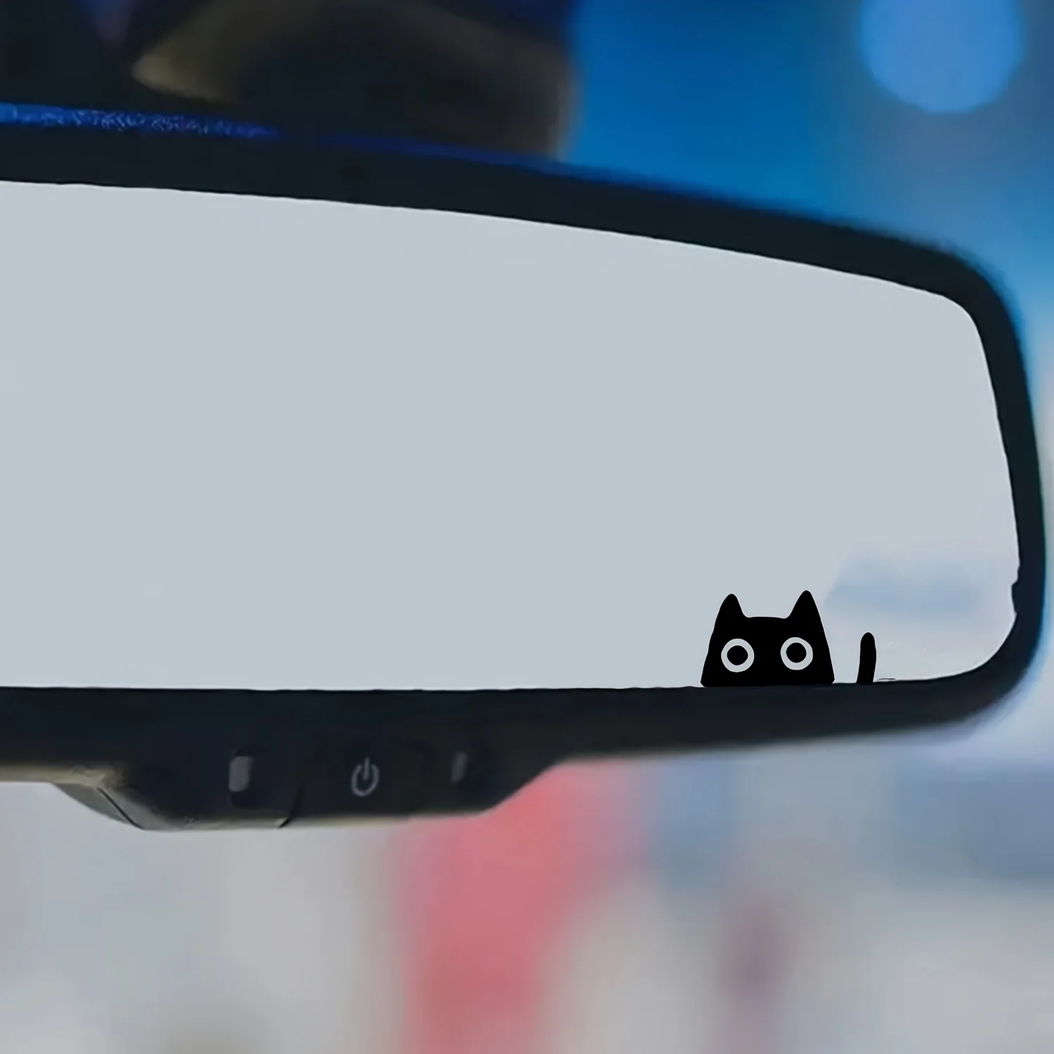 4PCS/SET Cute Peeking Cat Sticker, Waterproof Vinyl Decal for Car Rearview Mirror, Laptop, Window, DIY Decor, Multiple Colors