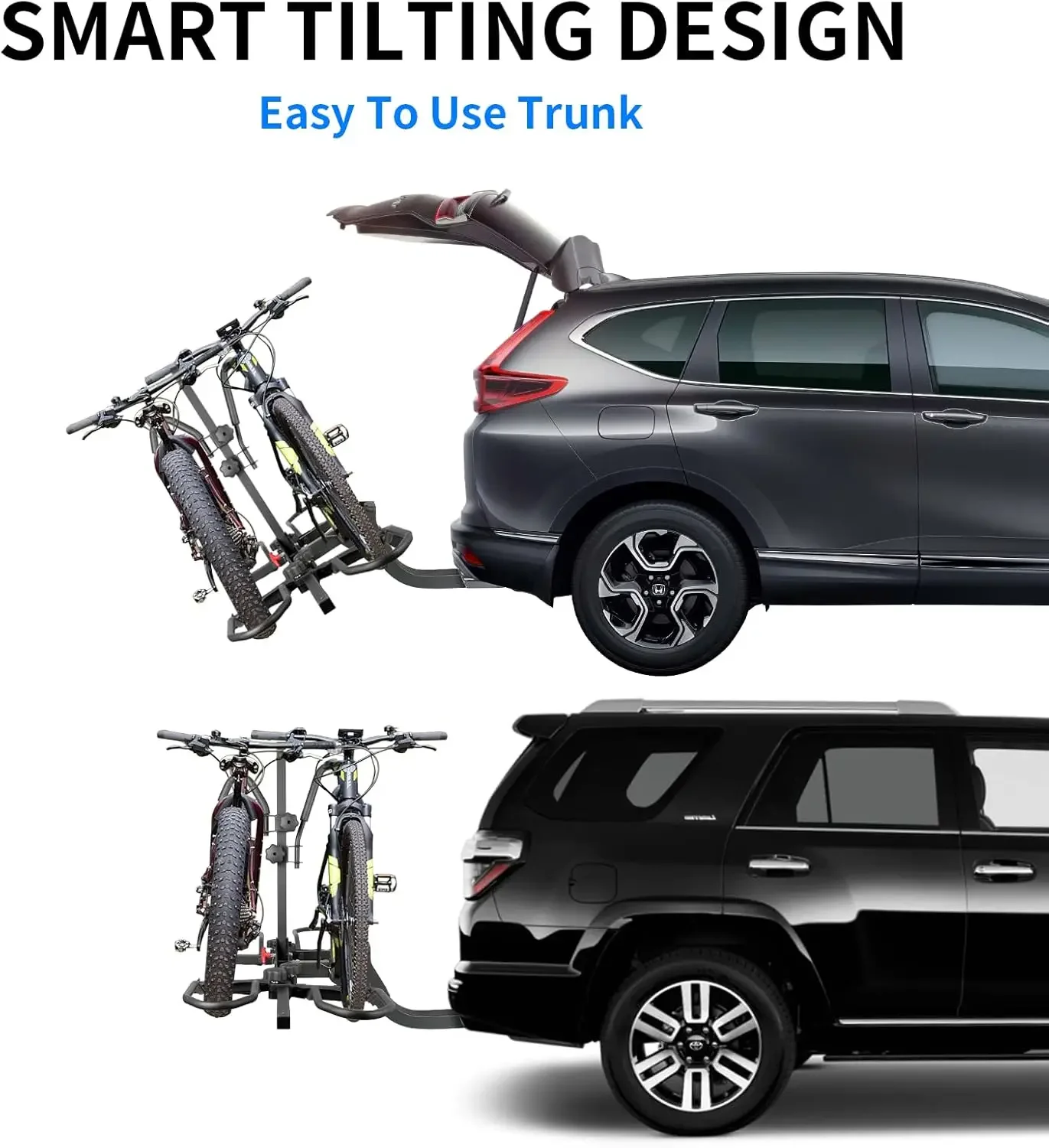 

[Новое поступление, бесплатная доставка! ]Hitch Bike Rack, Wobble Free Smart Tilting Складные велосипедные автомобильные стойки для стандартных, Fat Tire и Ele