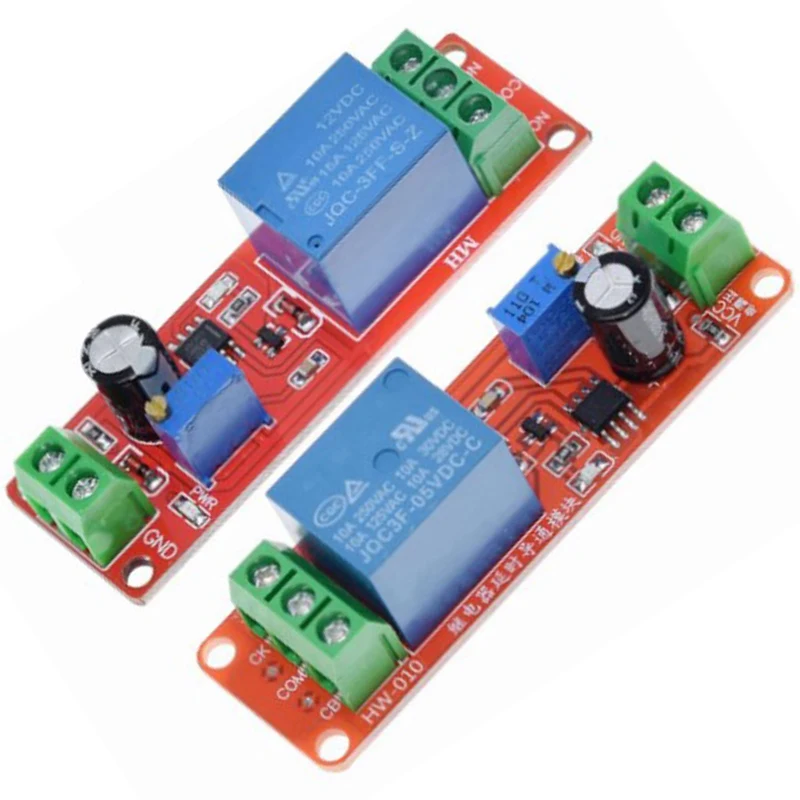 1Pc DC 5V 12V Time Delay Relay Adjustable Disconnect Module Shield Timing Relay Timer Control Switch Automobile Accessories