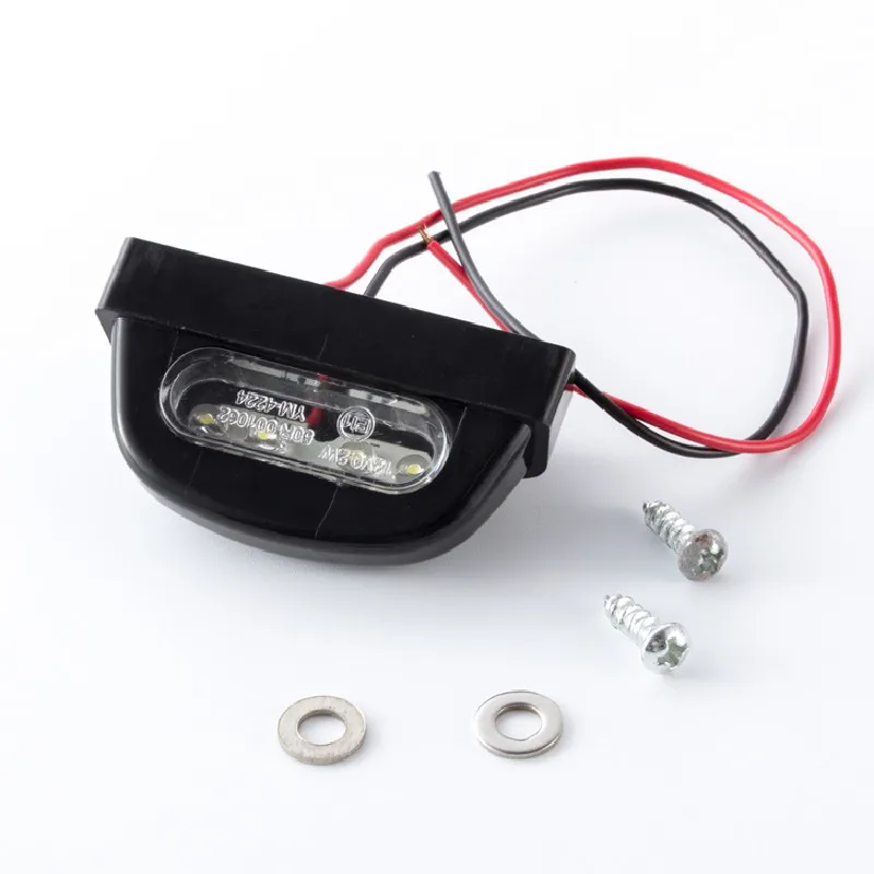 Universal 12V LED Rear Tail Light License Plate Light Motorcycle For Honda Yamaha Kawasaki Suzuki Cafe Racer Old School