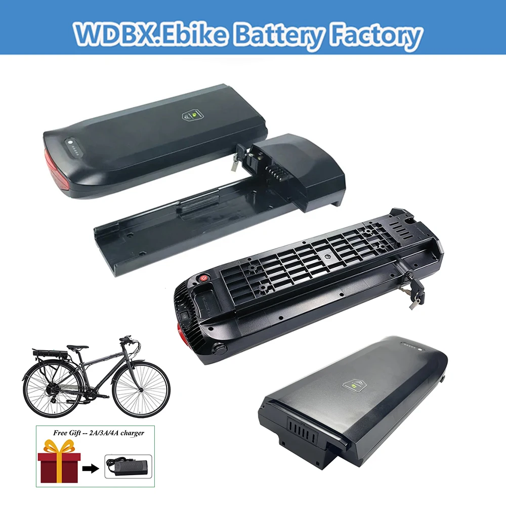 

36V13AH Cargo Rear Rack Ebike Battery 15Ah 17.5Ah 48V 12.8Ah 14Ah for Joycube Toplife E-4600 Pendleton Amigo E-Active Ebike