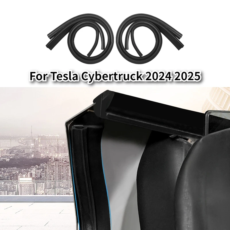 

Car Door Seal Strip for Tesla Cybertruck 2024 2025 Rubber Hood Sealing Kit Noise Reduction Soundproof Weatherstrip Accessories