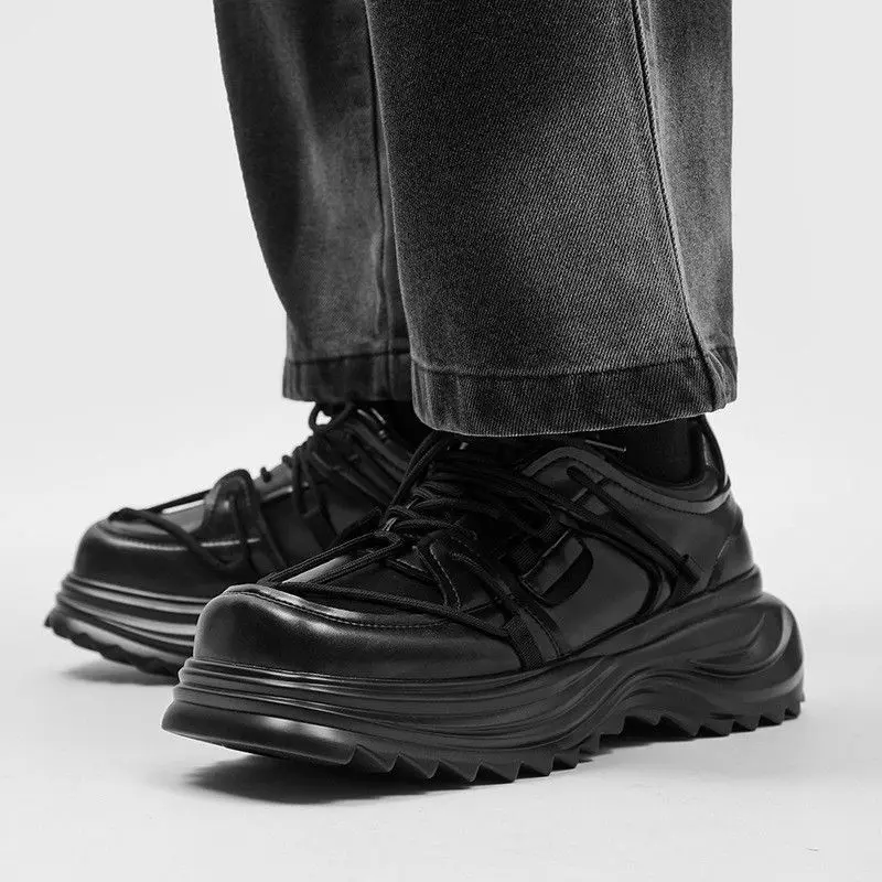 2023 New Thick Sole Increase Wear Resistant Non-slip Casual Shoes for Men