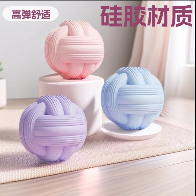 

New Yoga Ball Silicone Fascia Ball High-Resilience Full-Body Massage Home Exercise Workout Training