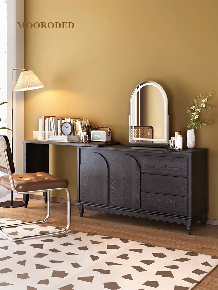 

غرفة نوم كاملة أثاث Chinese Ancient Style Dressing Table Simple French Style Dressing Table Chest of Drawers Silent Style Makeup