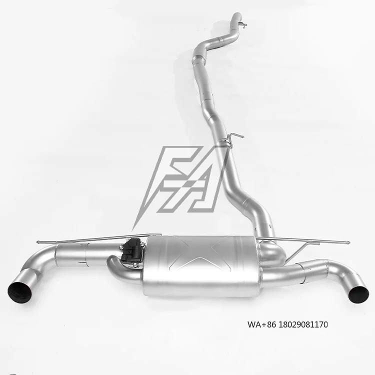 

Высокопроизводительная выхлопная система Cat-Back для автомобиля с электрическим клапаном и глушителем, средняя и задняя секции, модель 640