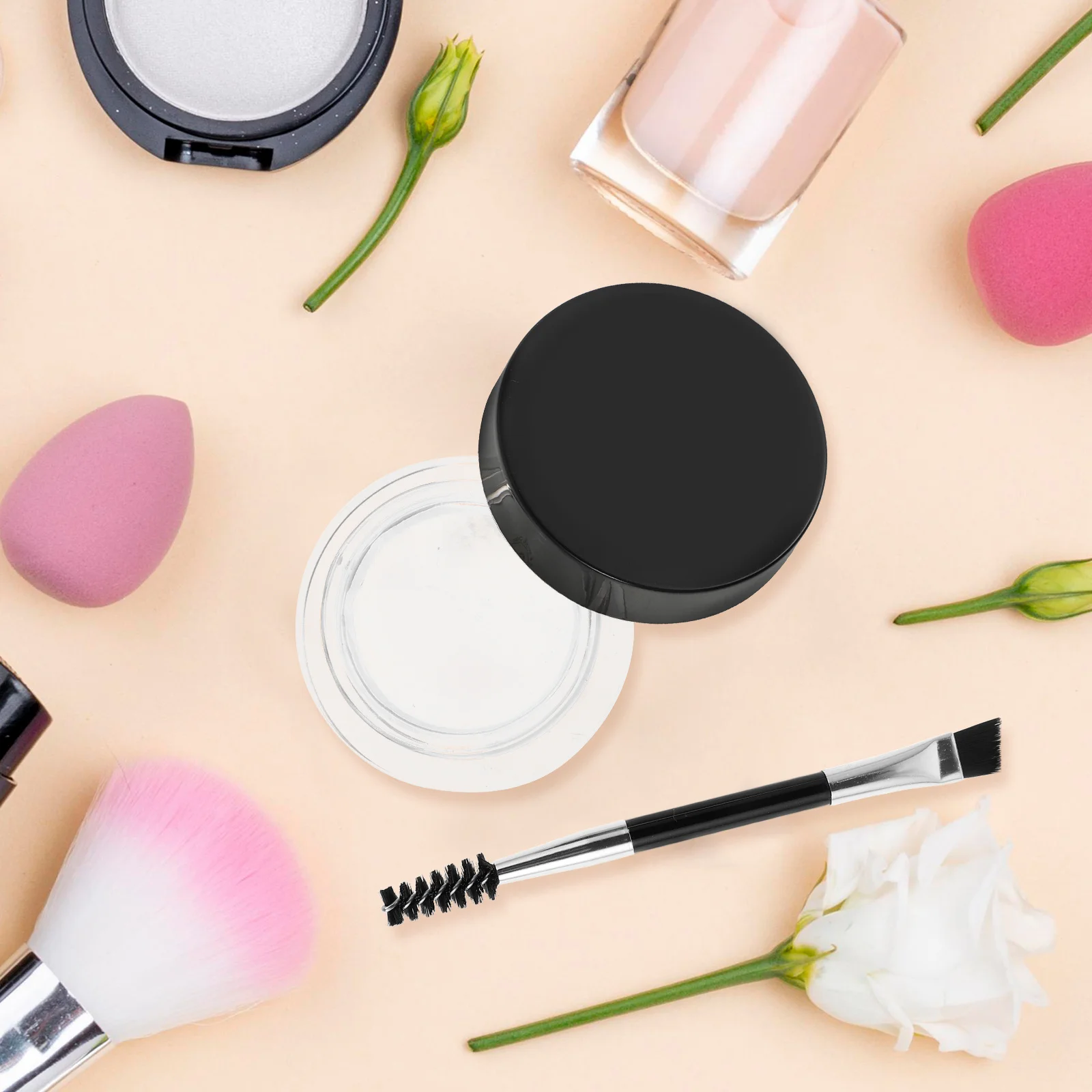 Gel para cejas Marrón oscuro Fórmula impermeable Modelador de cejas de larga duración para acabado de plumas naturales Sin irritación