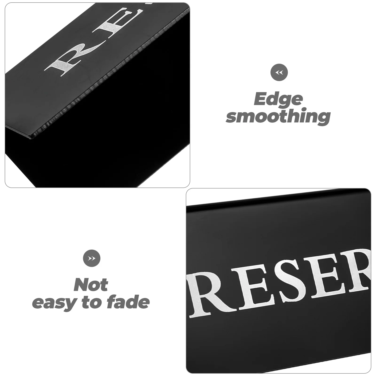 4 Pcs Acrylic Wedding Table Signs Black Frame White Lettering 15 5cm Perfect for Country Style Banquets Dining Room Decor Family