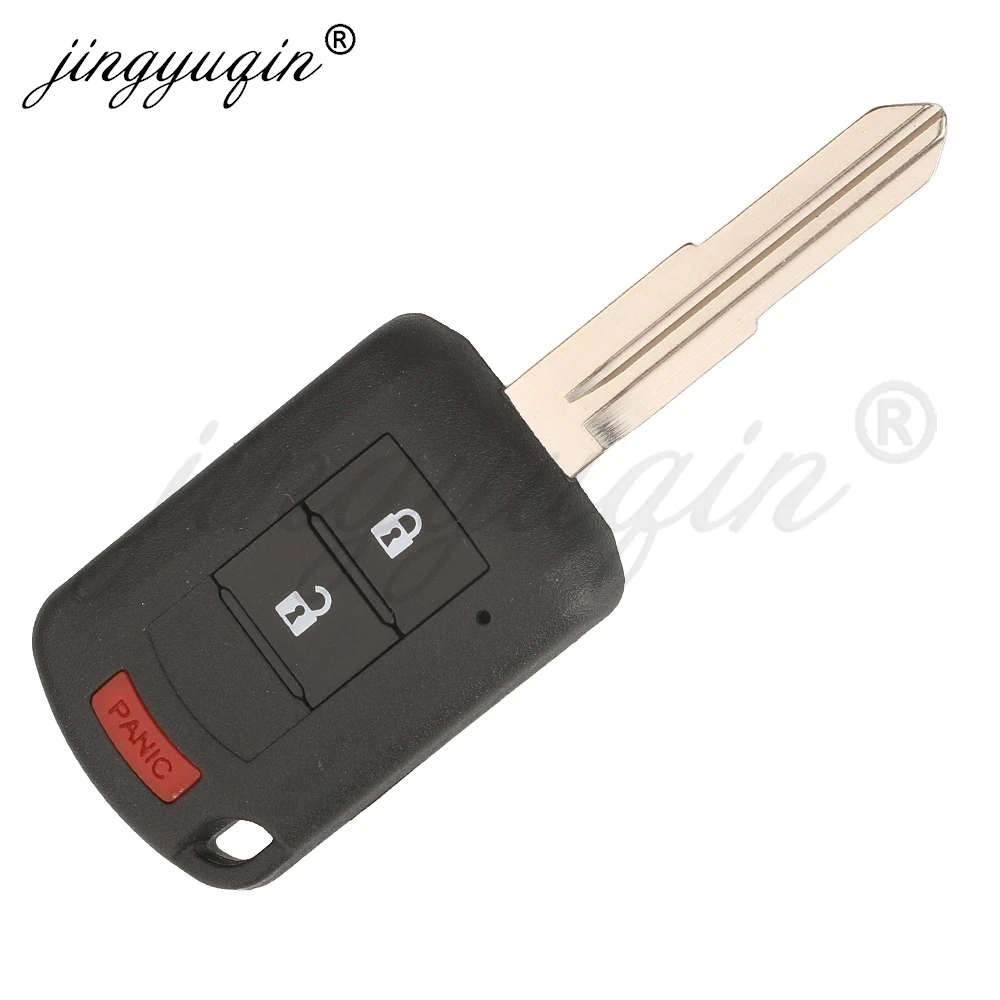 jinyuqin 10pcs Remote Car Key Shell Fob Housing Case For Mitsubishi Eclipse Cross Outlander Sprort Mirage lancer ASX 2/3/4BTN