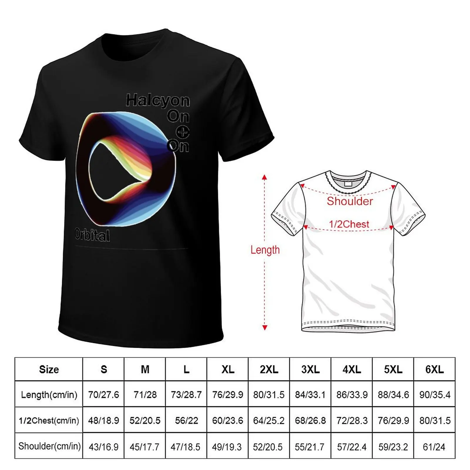 Orbital Halcyon On T-Shirt Plus Size Gym Sports T-Shirt