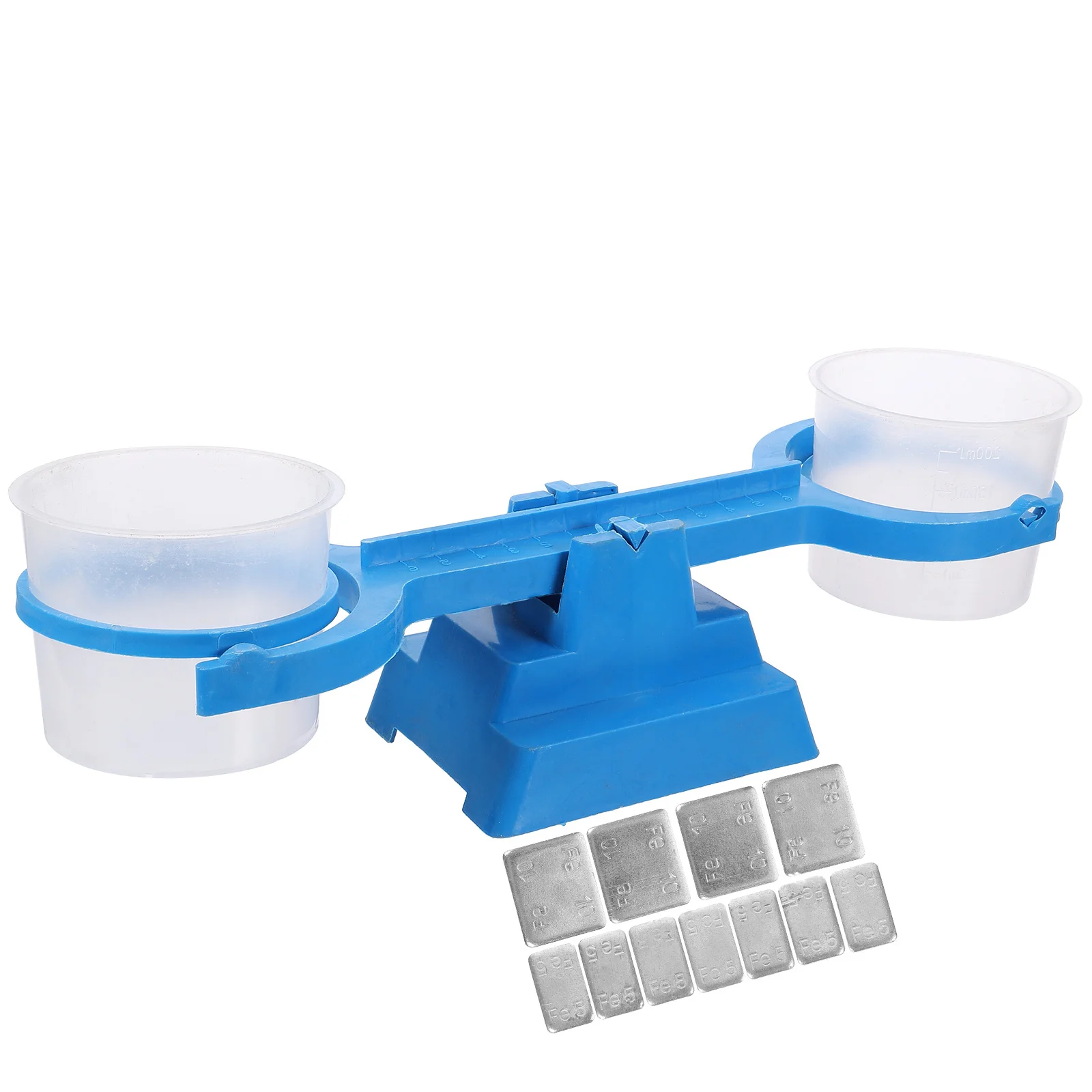 

1 set 1 Set Math Balance Scale Kids Bucket Balance For School Science Teaching Prop Classroom Learning Tool Student Scales