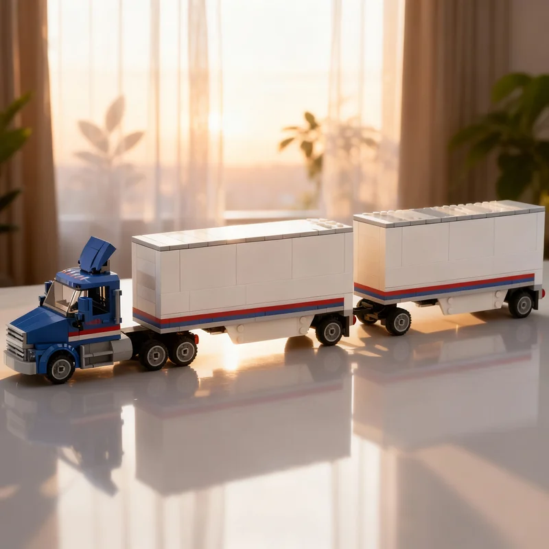 

Набор для сборки грузовика-фургона MOC City (346 деталей): конструктор, развивающая игрушка, идея для творчества, образовательный подарок на Рождество