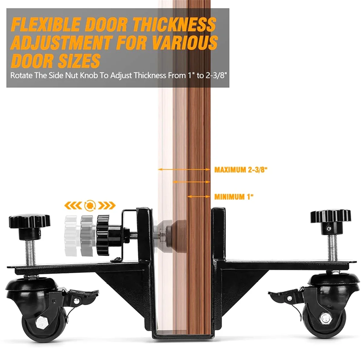 N18R Door Panel Handling Cart Heavy Duty Door Panel Cart Board Portable Panel Handling Cart Door Installation Cart