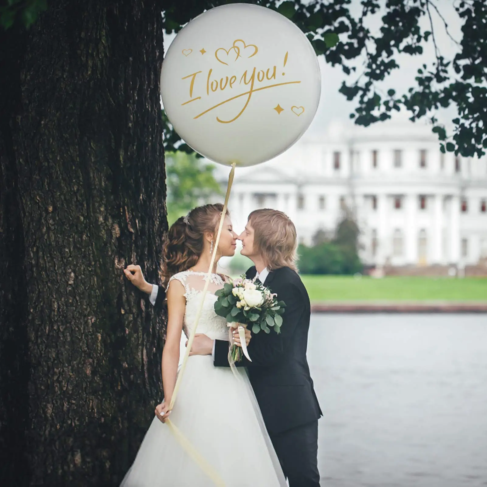 I Love You DIY Stickers Marry Me Bobo Balloons Sitckers For Happy Valentine\'s Day, Wedding Anniversary Party Decorations