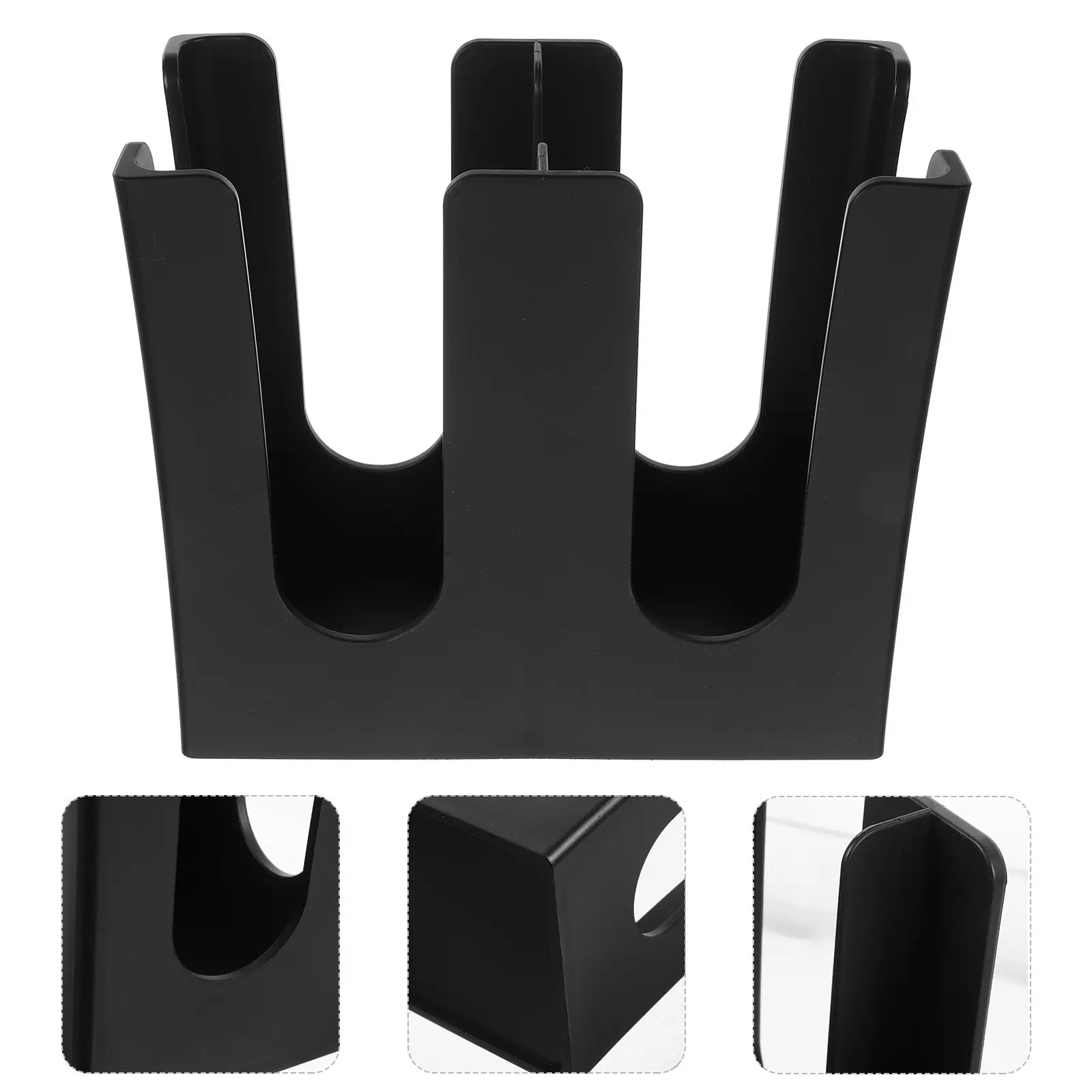 

Диспенсер для бумажных стаканов с двумя отделениями, большой емкости, износостойкий пластиковый органайзер для кофеен, чайных, прилавков и столов