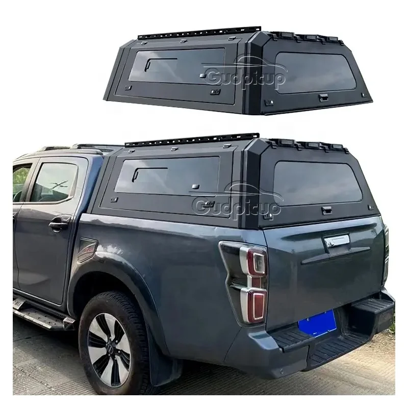 

Pickup Truck Hardtop Topper Slide Glass Window steel Canopy for Mitsubishi Triton L200 2019+